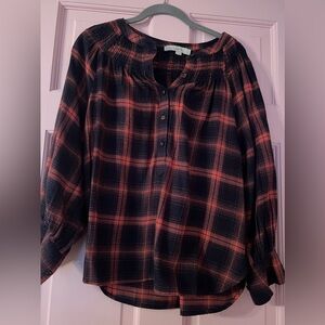 Plaid Loft Blouse